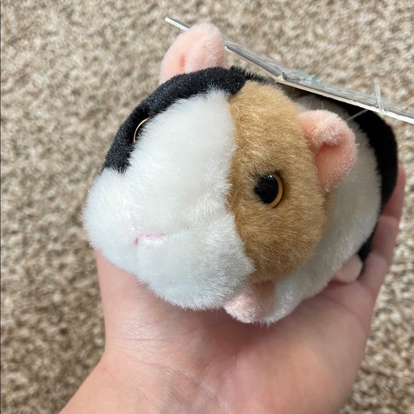🤎Kellytoy Petooties Plush Guinea Pig - Black, White, Tan - Picture 3 of 3